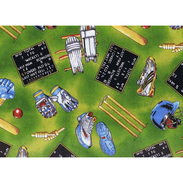 Cricket Gear and Scoreboard